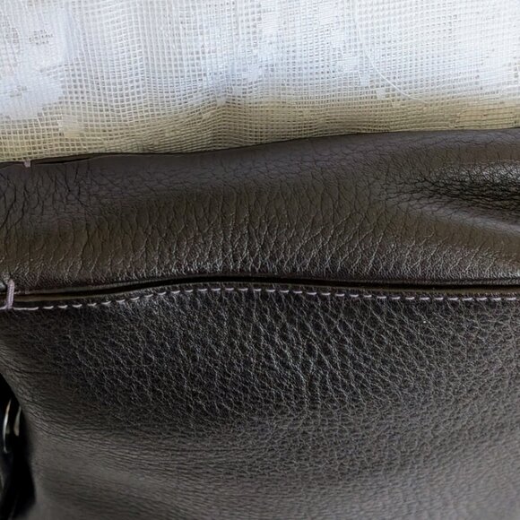 COACH Chelsea Pebbled Brown Leather Turn Lock Small Bag Handbag Purse D06S-10130 - Picture 6 of 11